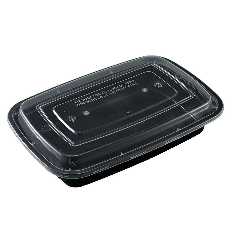 microwave safe food container with lid for takeout disposable bento lunch box