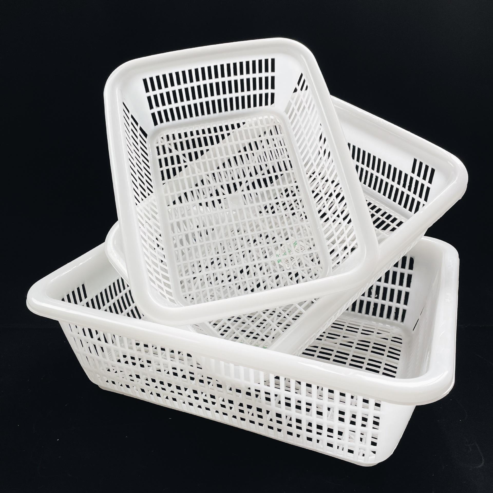 Hollow Plastic storage baskets with handle
